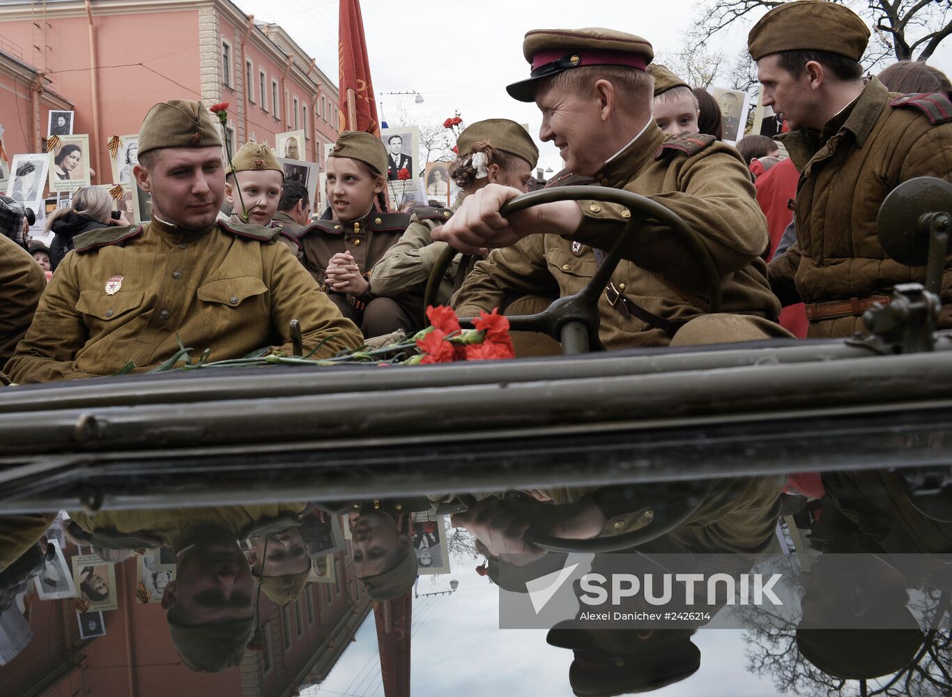 Immortal Regiment march in Russia