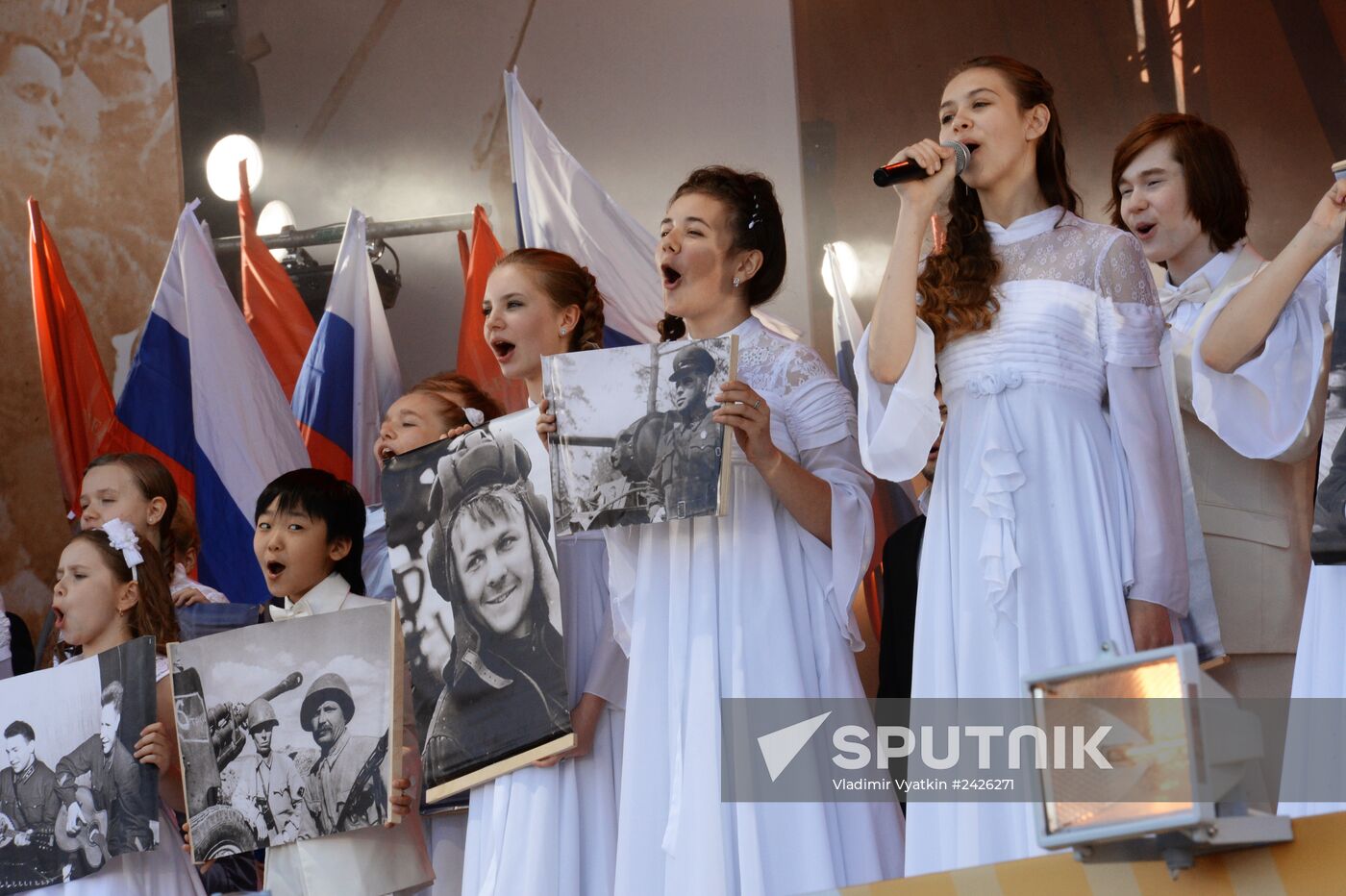 Immortal Regiment march in Russia