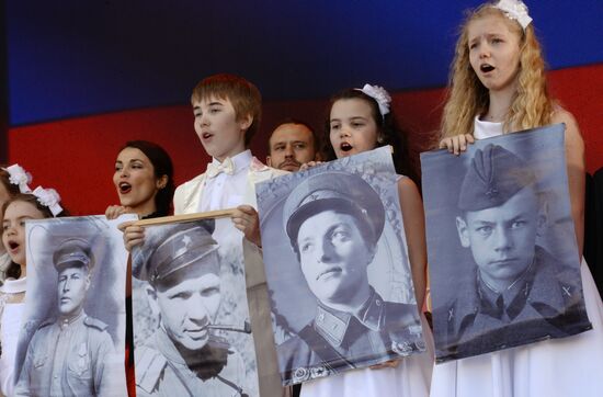 Immortal Regiment march in Russia