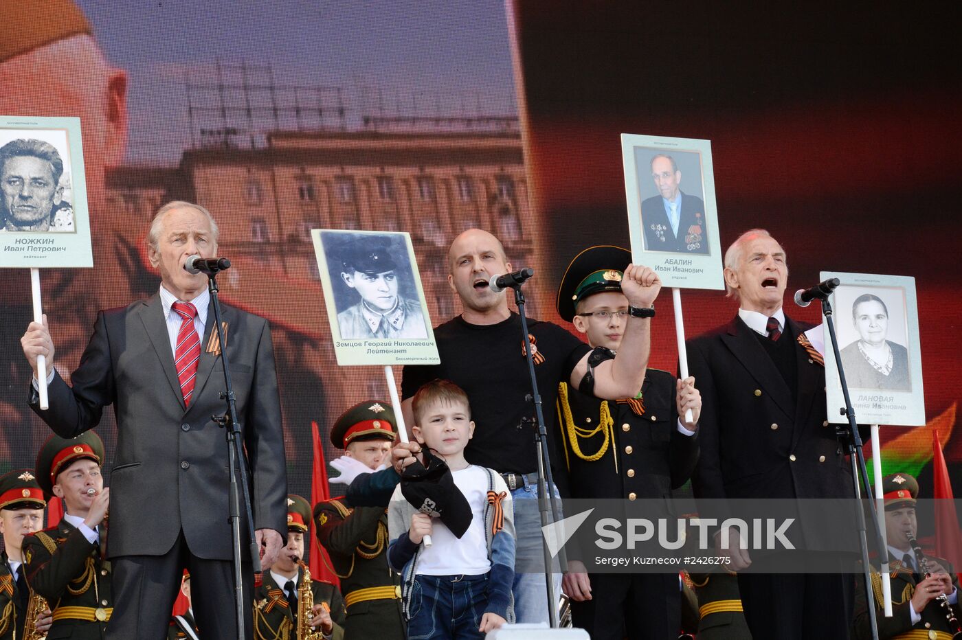 Immortal Regiment march in Russia