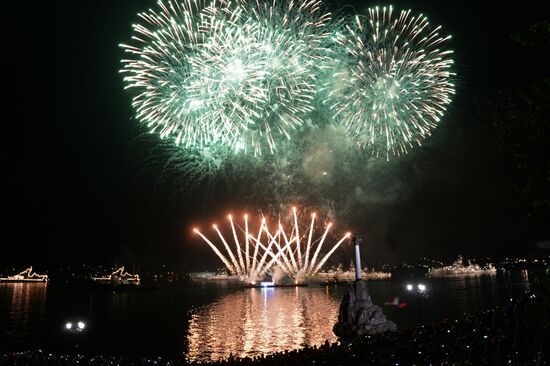 Fireworks on Victory Day
