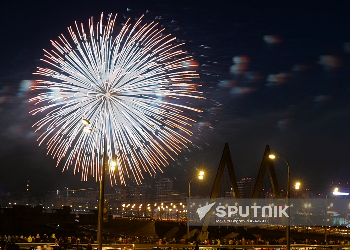 Fireworks on Victory Day