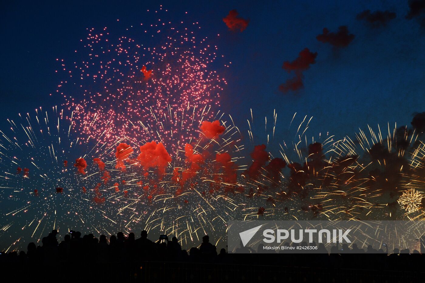 Fireworks on Victory Day