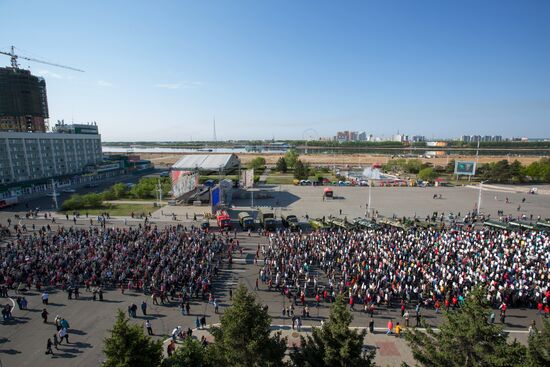 Victory Day parade in Russian regions