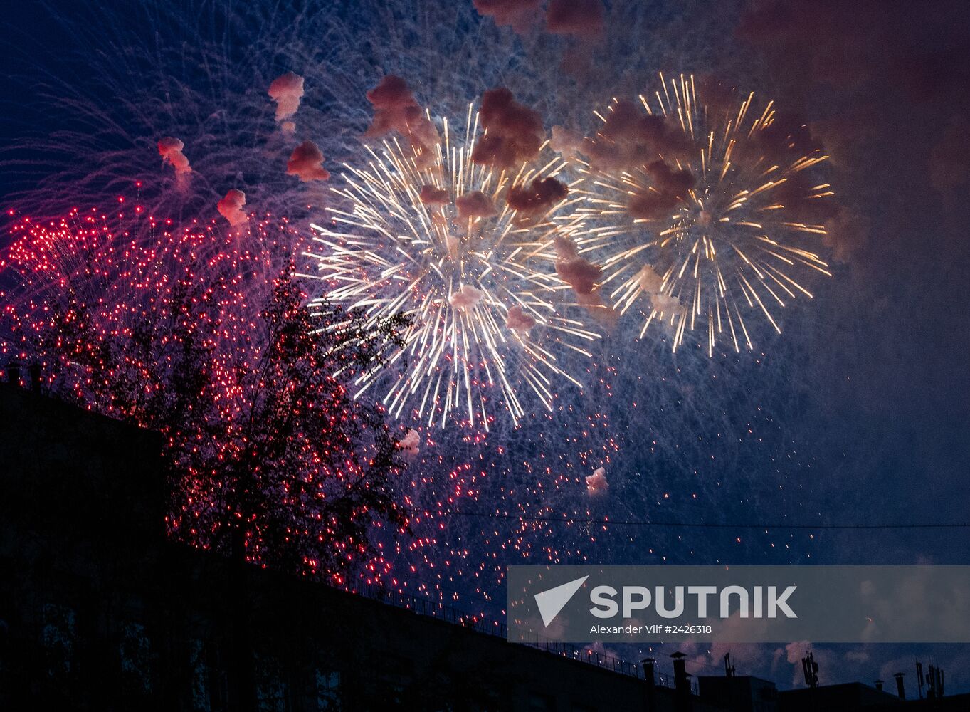 Fireworks on Victory Day