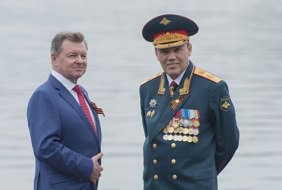 Vladimir Putin attends celebrations marking 69th anniversary of victory in Great Patriotic War and anniversary of Sevastopol's liberation