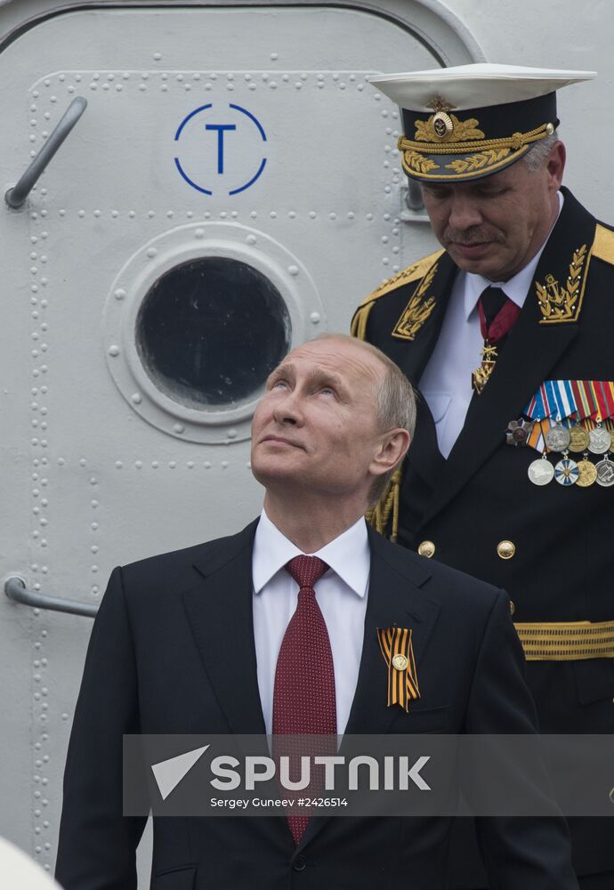 Vladimir Putin attends celebrations marking 69th anniversary of victory in Great Patriotic War and anniversary of Sevastopol's liberation