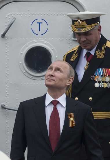 Vladimir Putin attends celebrations marking 69th anniversary of victory in Great Patriotic War and anniversary of Sevastopol's liberation