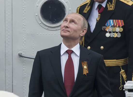 Vladimir Putin attends celebrations marking 69th anniversary of victory in Great Patriotic War and anniversary of Sevastopol's liberation
