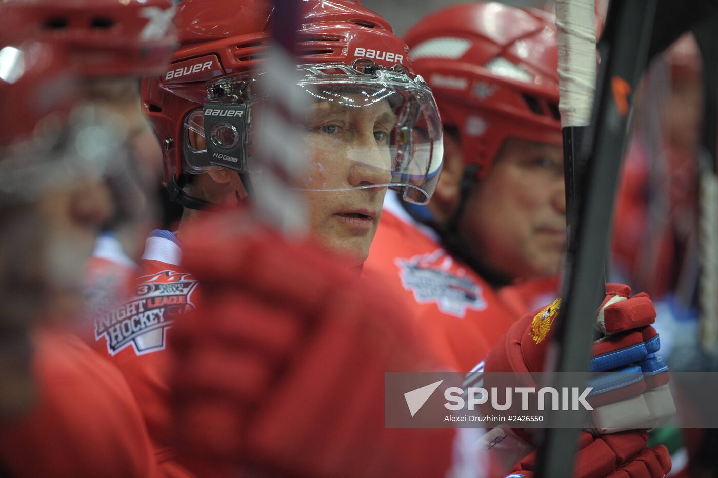 Vladimir Putin takes part in gala match at Russian Amateur Ice Hockey Festival