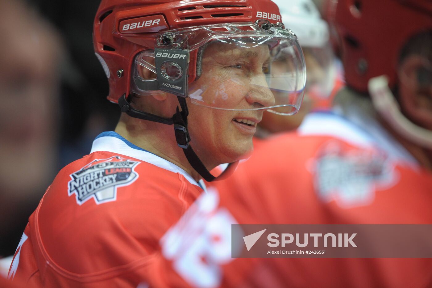 Vladimir Putin takes part in gala match at Russian Amateur Ice Hockey Festival