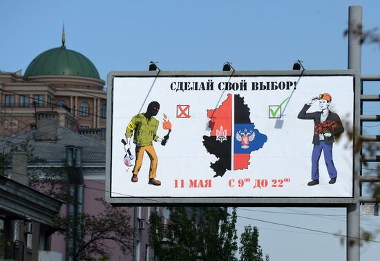 Situation in Donetsk prior to referendum