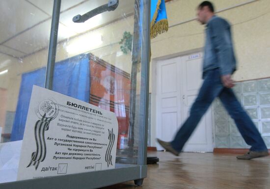 Donetsk and Lugansk regions hold referendum on self-determination
