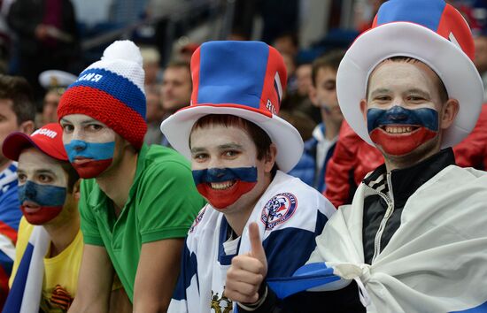 2014 Men's World Ice Hockey Championships. Finland vs. Russia