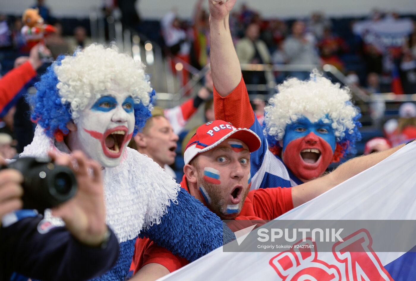 2014 Men's World Ice Hockey Championships. Finland vs. Russia