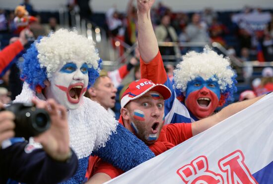 2014 Men's World Ice Hockey Championships. Finland vs. Russia