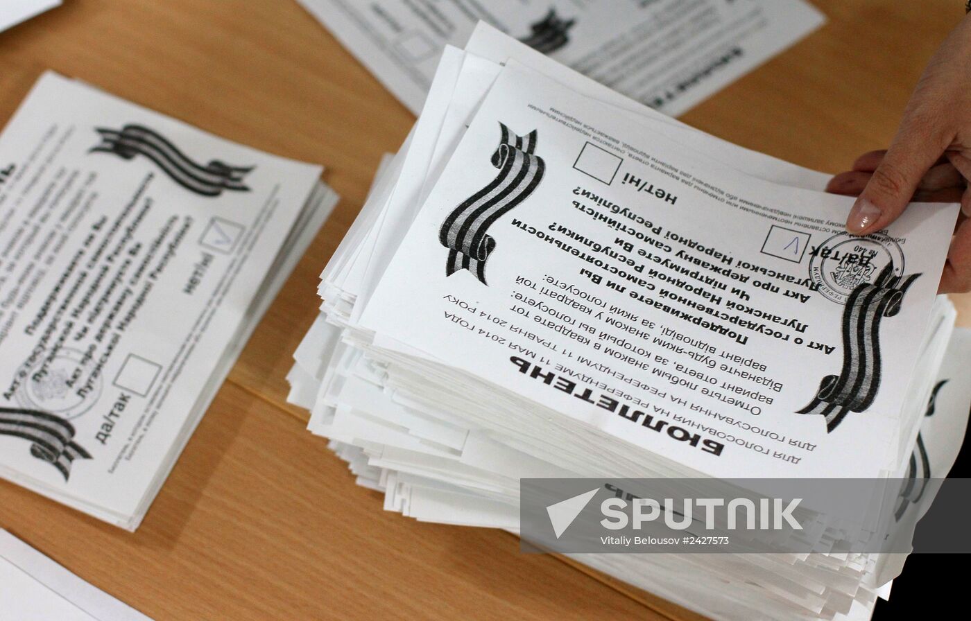 Southeast Ukraine referendum vote count