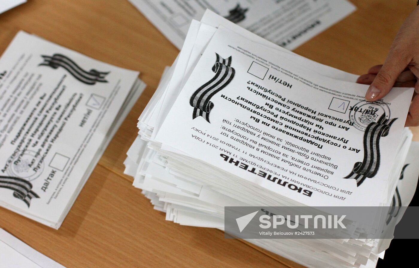 Southeast Ukraine referendum vote count
