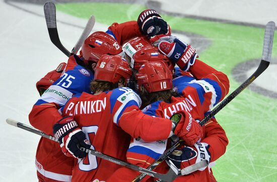 2014 Men's World Ice Hockey Championships. Finland vs. Russia
