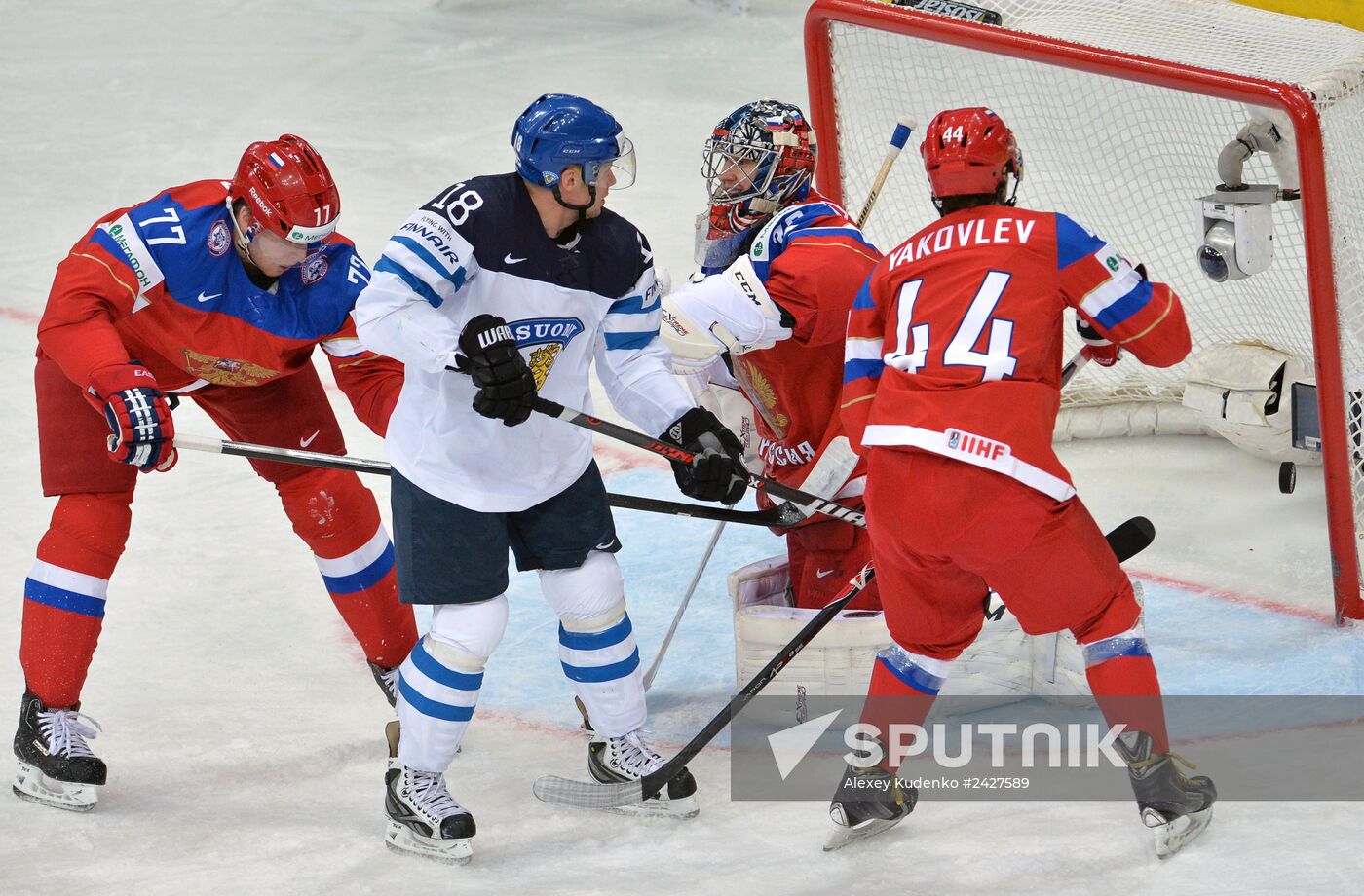 2014 Men's World Ice Hockey Championships. Finland vs. Russia