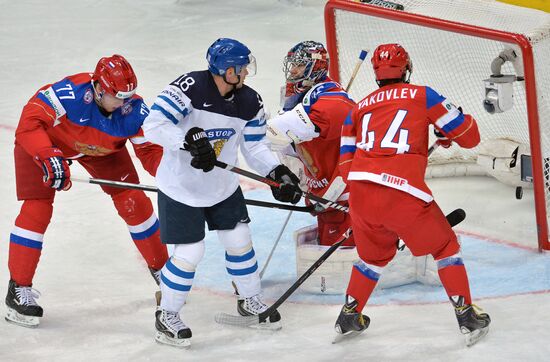 2014 Men's World Ice Hockey Championships. Finland vs. Russia
