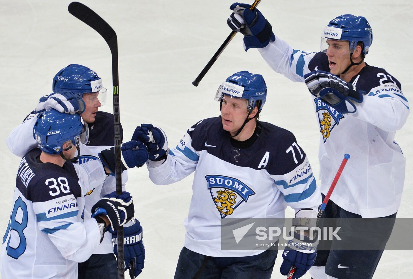 2014 Men's World Ice Hockey Championships. Finland vs. Russia