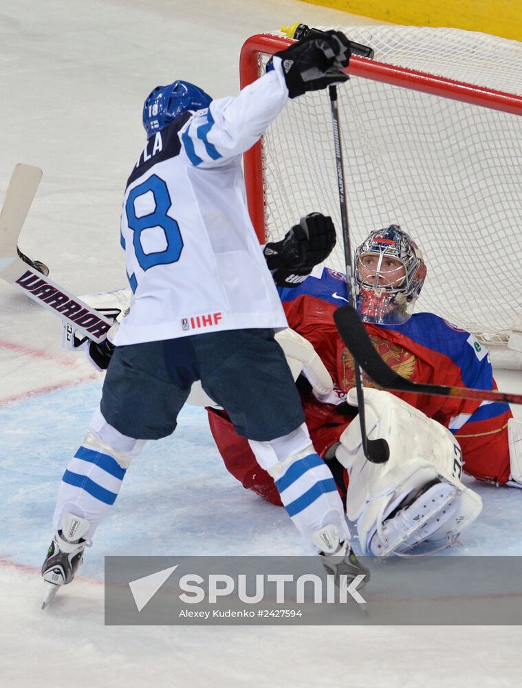 2014 Men's World Ice Hockey Championships. Finland vs. Russia