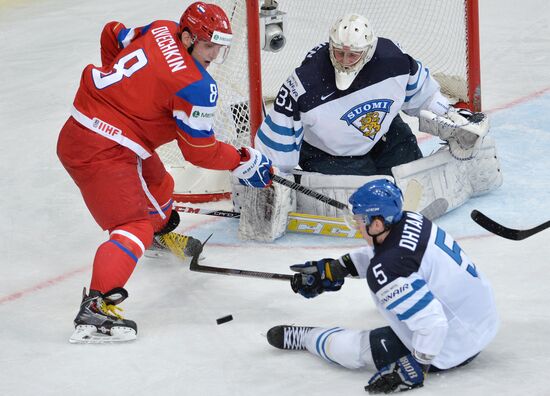 2014 Men's World Ice Hockey Championships. Finland vs. Russia