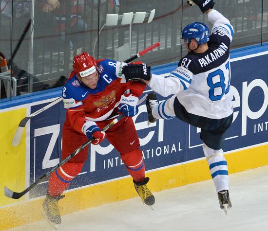 2014 Men's World Ice Hockey Championships. Finland vs. Russia
