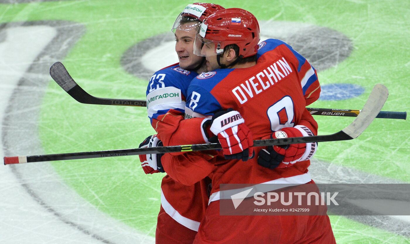 2014 Men's World Ice Hockey Championships. Finland vs. Russia