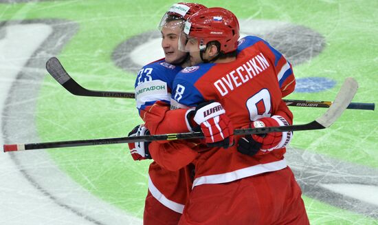 2014 Men's World Ice Hockey Championships. Finland vs. Russia
