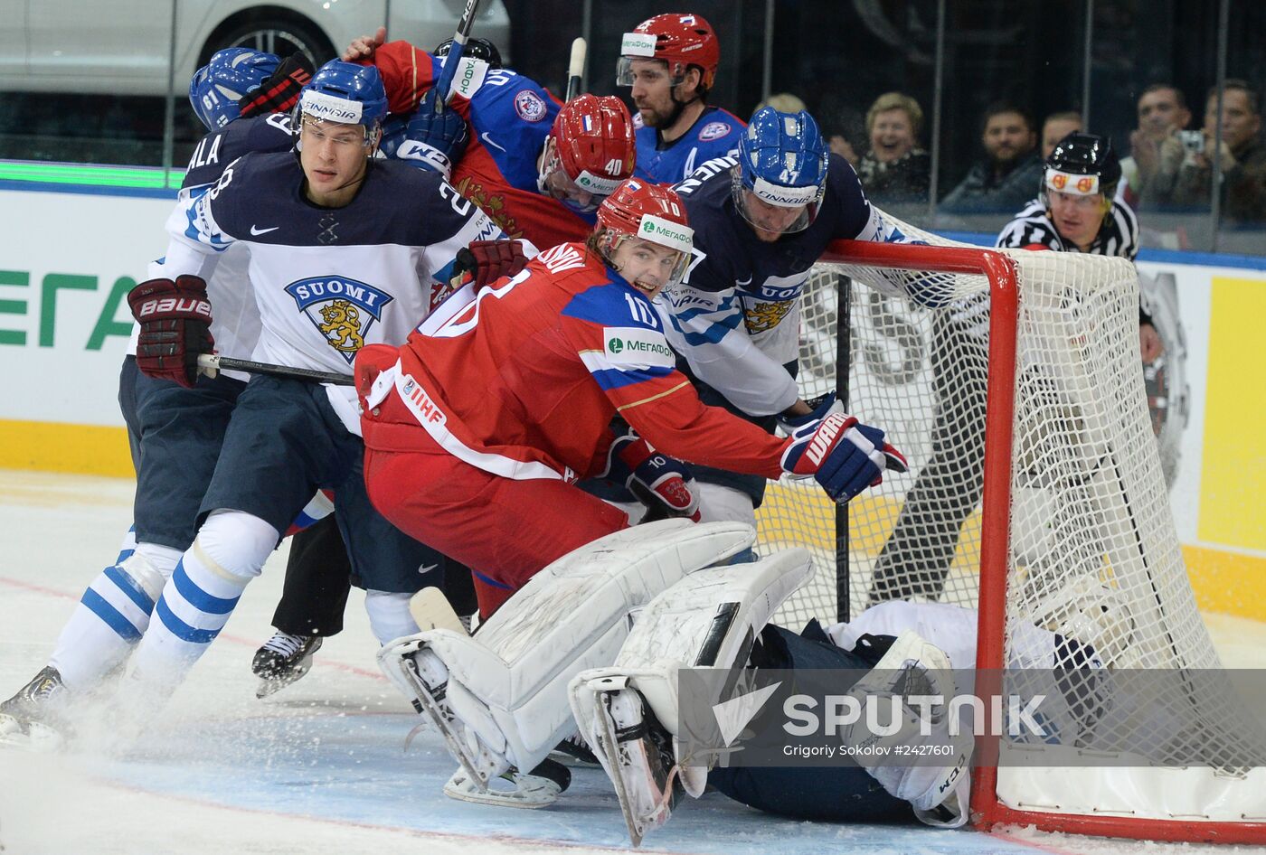 2014 Men's World Ice Hockey Championships. Finland vs. Russia