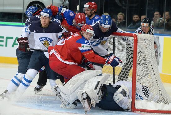2014 Men's World Ice Hockey Championships. Finland vs. Russia