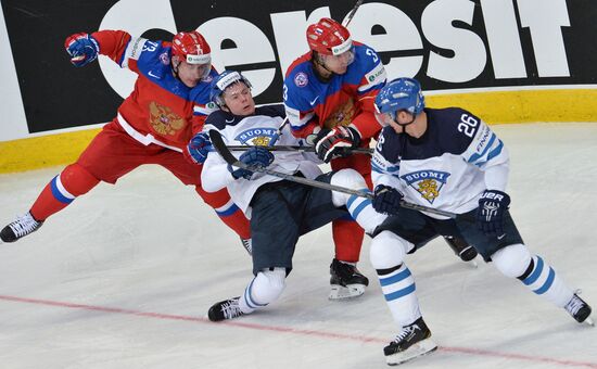 2014 Men's World Ice Hockey Championships. Finland vs. Russia