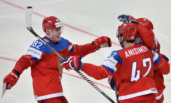 2014 Men's World Ice Hockey Championships. Finland vs. Russia