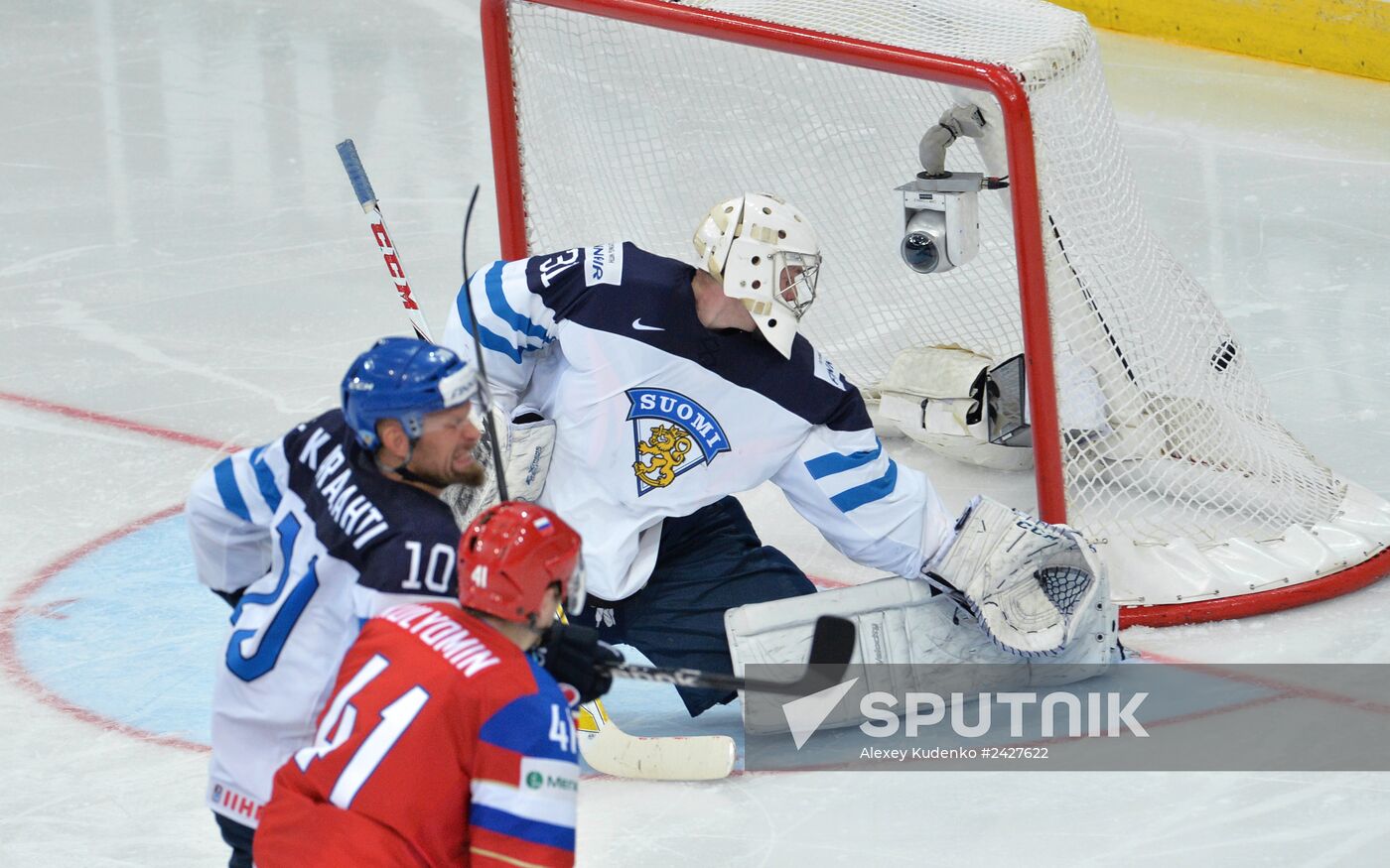 2014 Men's World Ice Hockey Championships. Finland vs. Russia