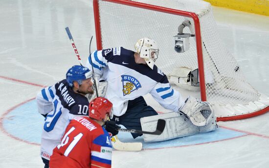 2014 Men's World Ice Hockey Championships. Finland vs. Russia