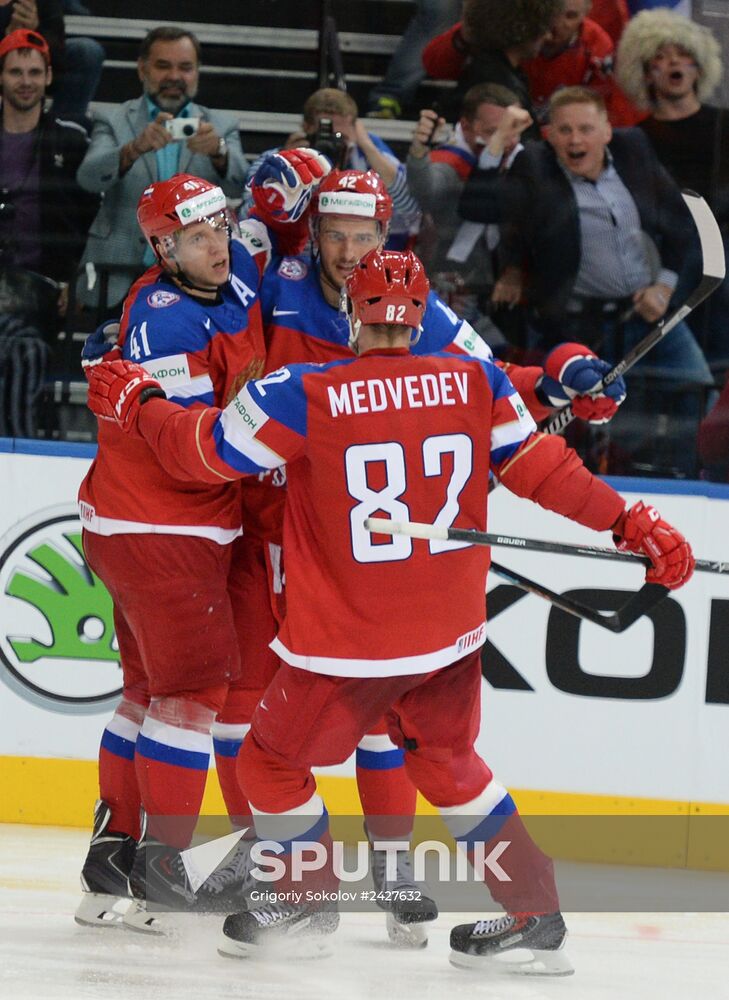 2014 IIHF Ice Hockey World Championship. Finland vs. Russia