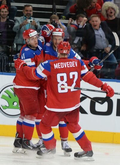 2014 IIHF Ice Hockey World Championship. Finland vs. Russia