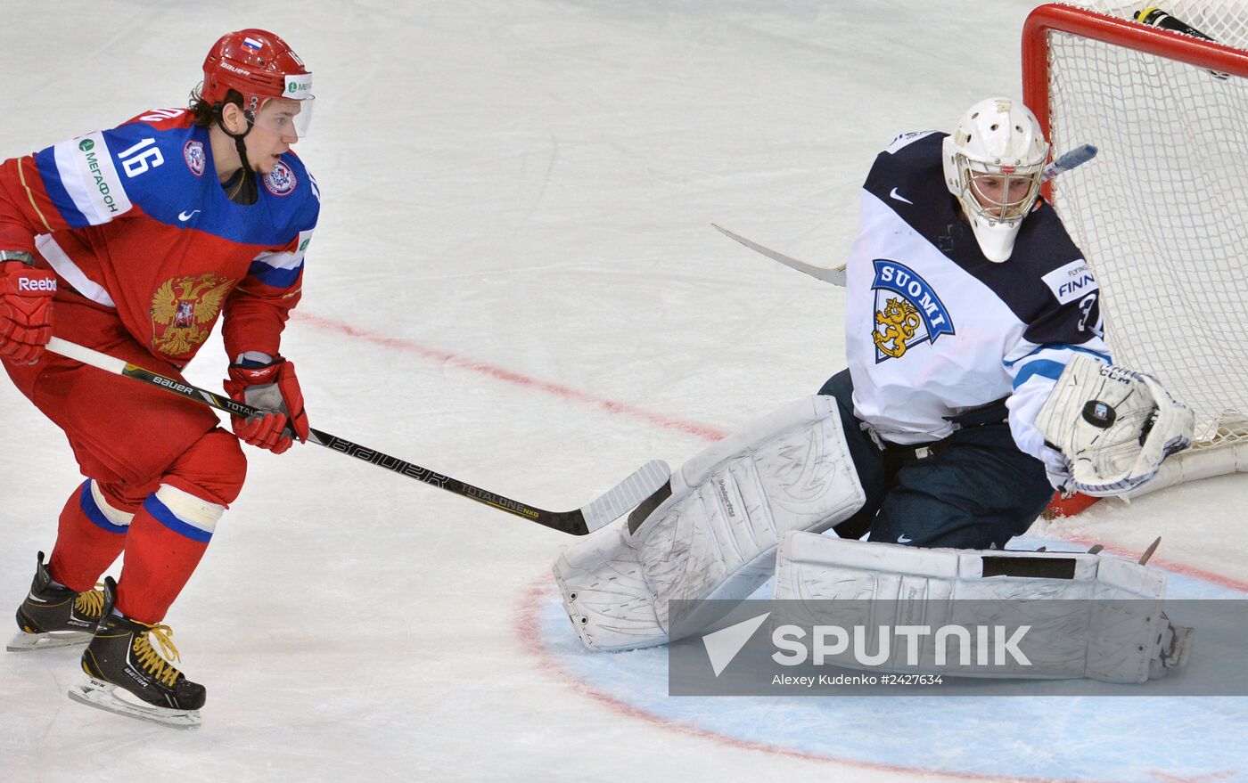 2014 Men's World Ice Hockey Championships. Finland vs. Russia
