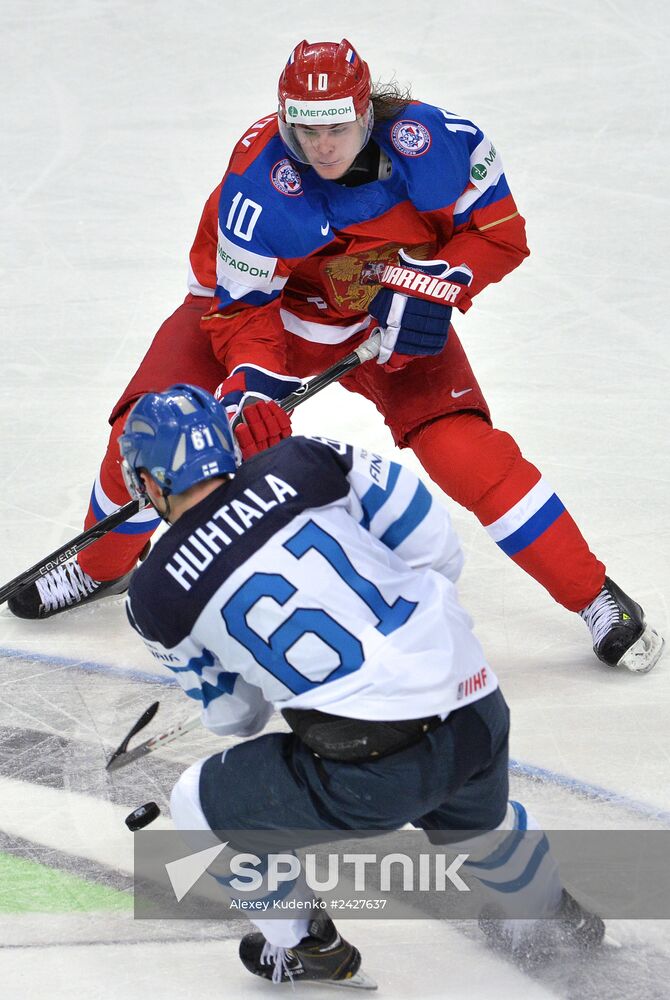 2014 Men's World Ice Hockey Championships. Finland vs. Russia