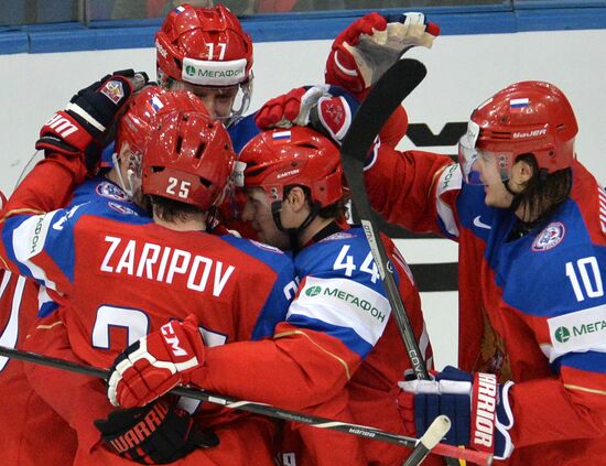 2014 Men's World Ice Hockey Championships. Finland vs. Russia