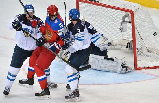 2014 Men's World Ice Hockey Championships. Finland vs. Russia