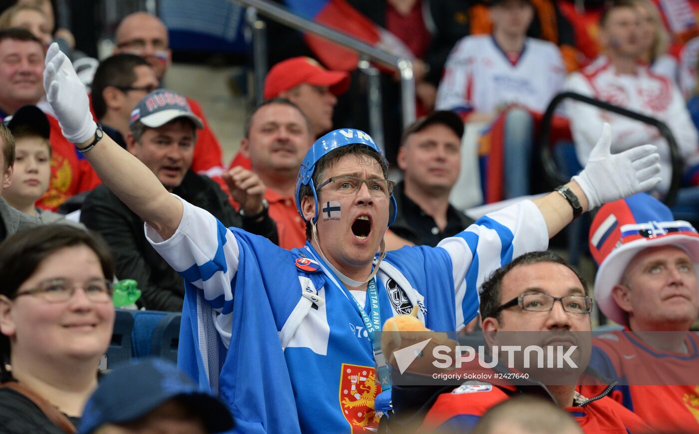 2014 Men's World Ice Hockey Championships. Finland vs. Russia