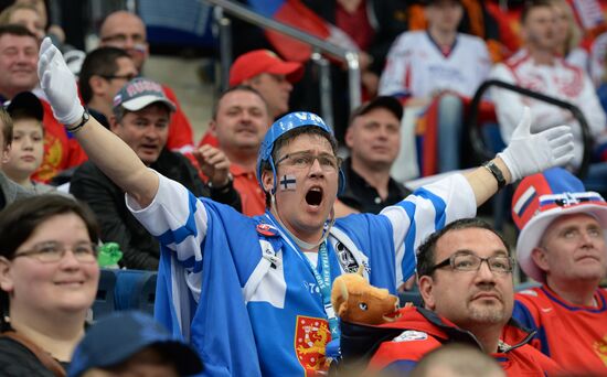 2014 Men's World Ice Hockey Championships. Finland vs. Russia