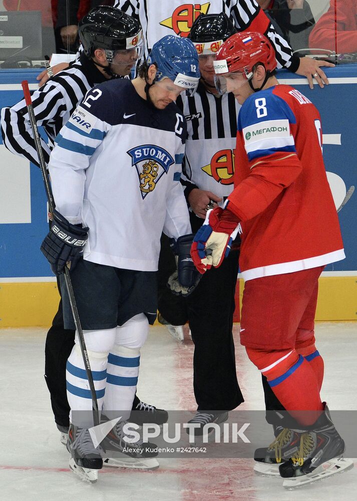 2014 Men's World Ice Hockey Championships. Finland vs. Russia