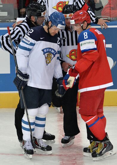 2014 Men's World Ice Hockey Championships. Finland vs. Russia