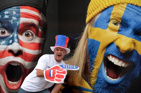 2014 IIHF Ice Hockey World Championship. Finland vs. Russia