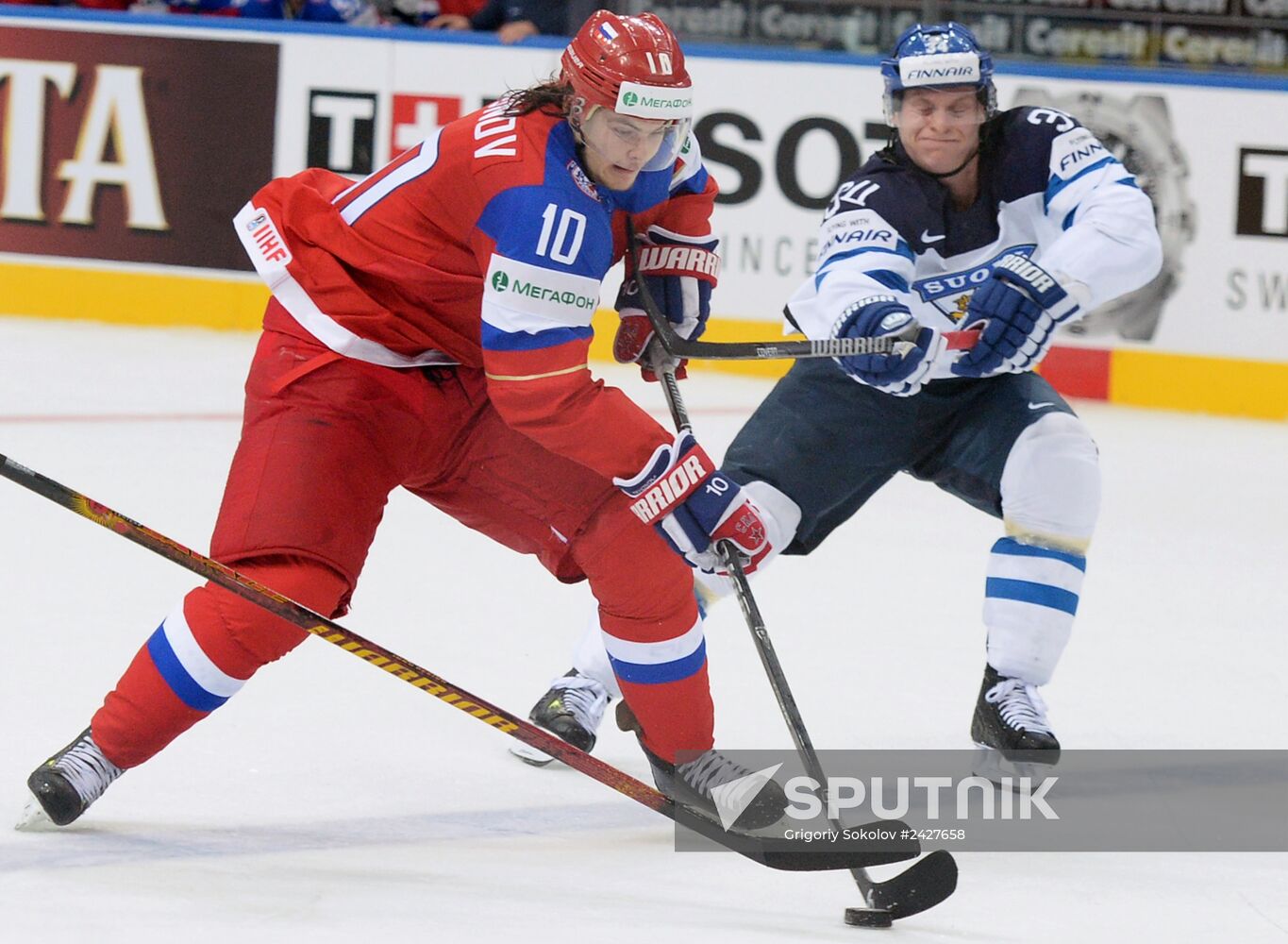 2014 Men's World Ice Hockey Championships. Finland vs. Russia