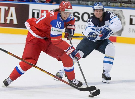 2014 Men's World Ice Hockey Championships. Finland vs. Russia